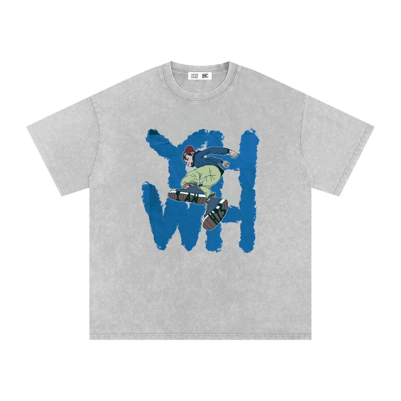 I am His,Blue,Snow washed