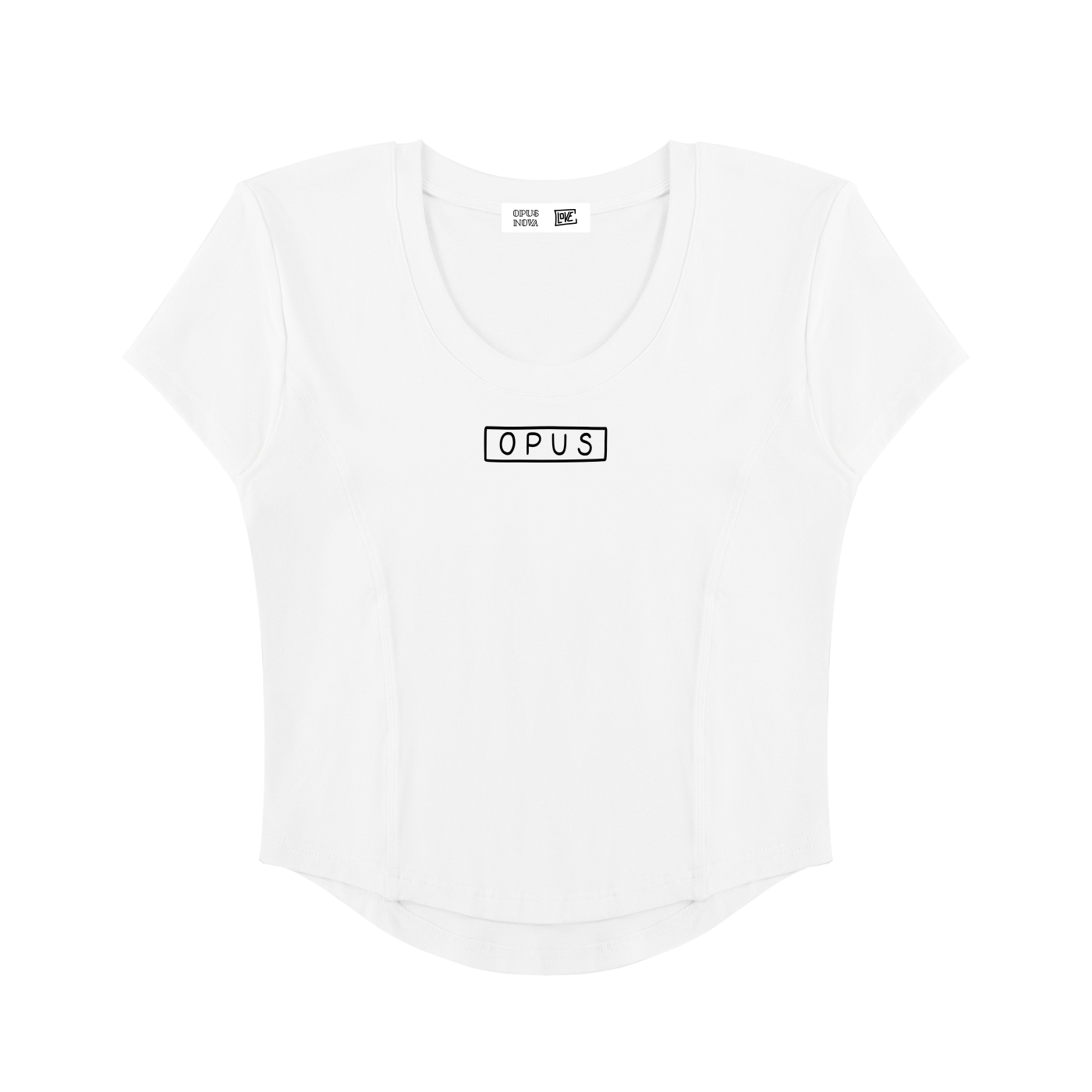 Box OPUS - Women's Paneled Crop T-Shirt