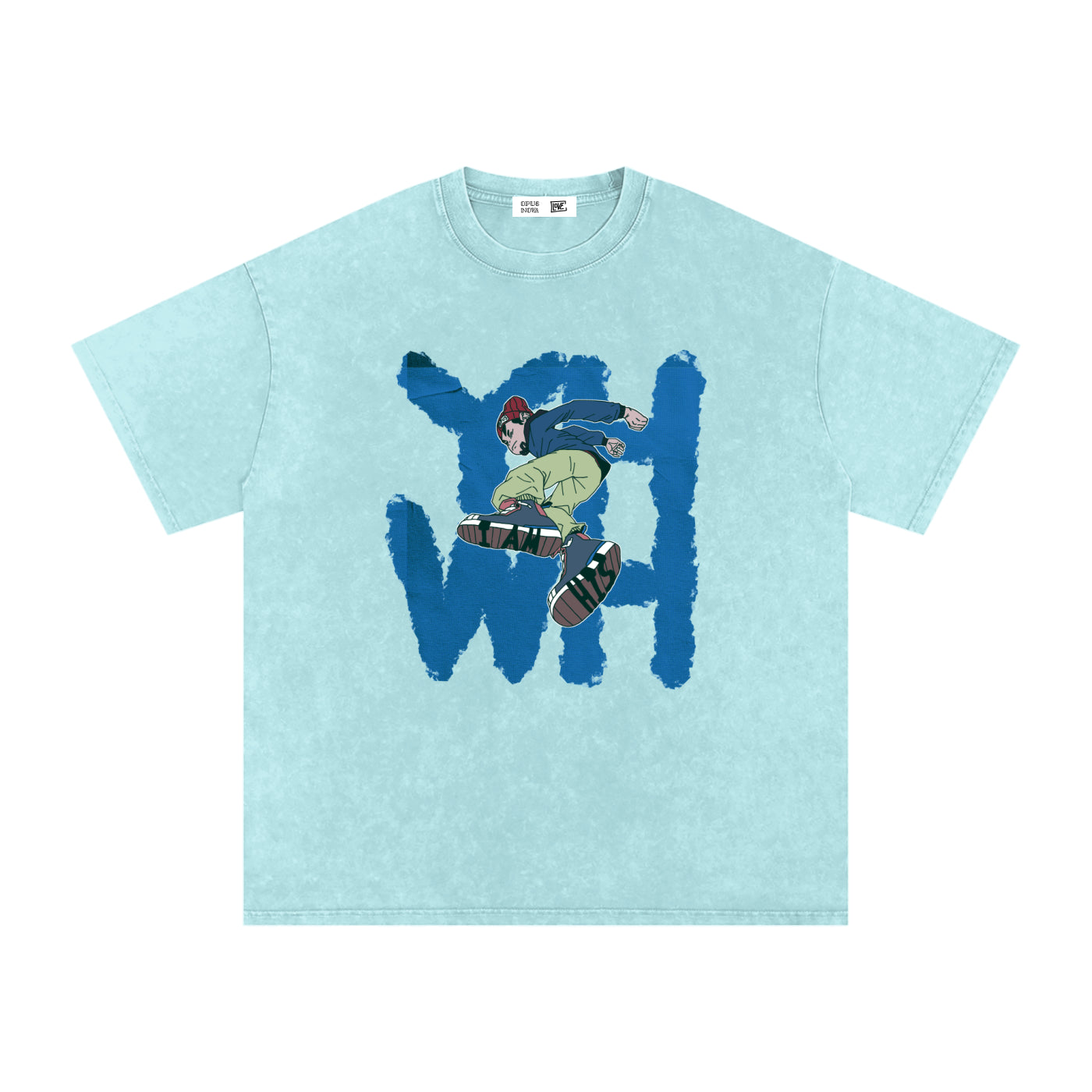 I am His,Blue,Snow washed