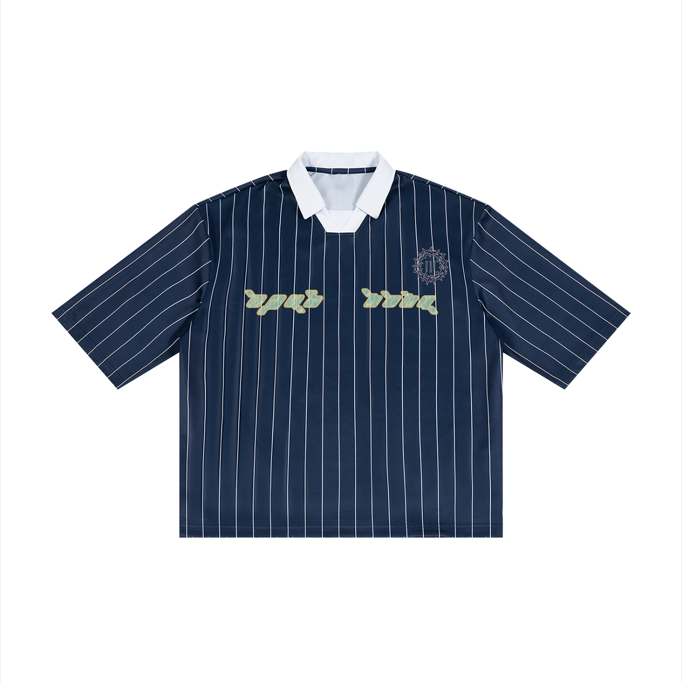John 7:38 - Pinstripe Collared Soccer Jersey