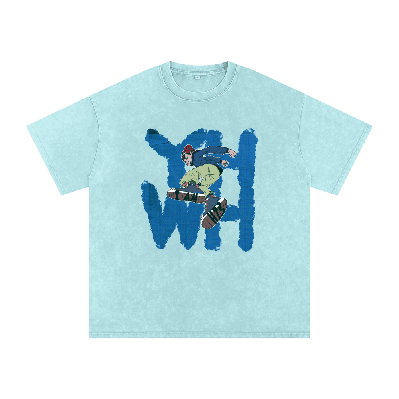 I am His,Blue,Snow washed