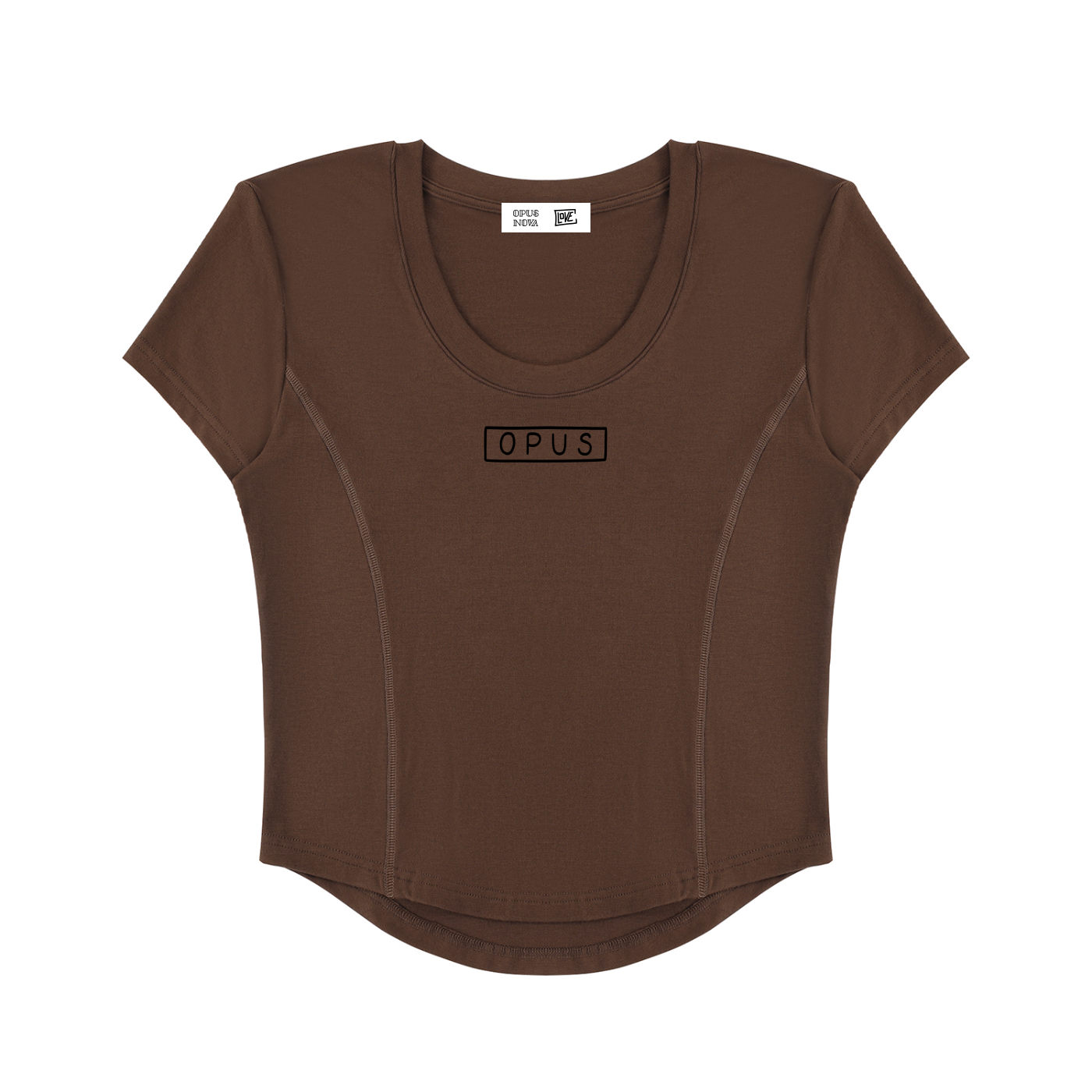 Box OPUS - Women's Paneled Crop T-Shirt