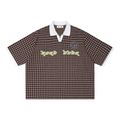 John 7:38 - Plaid Color Block Polo Shirt