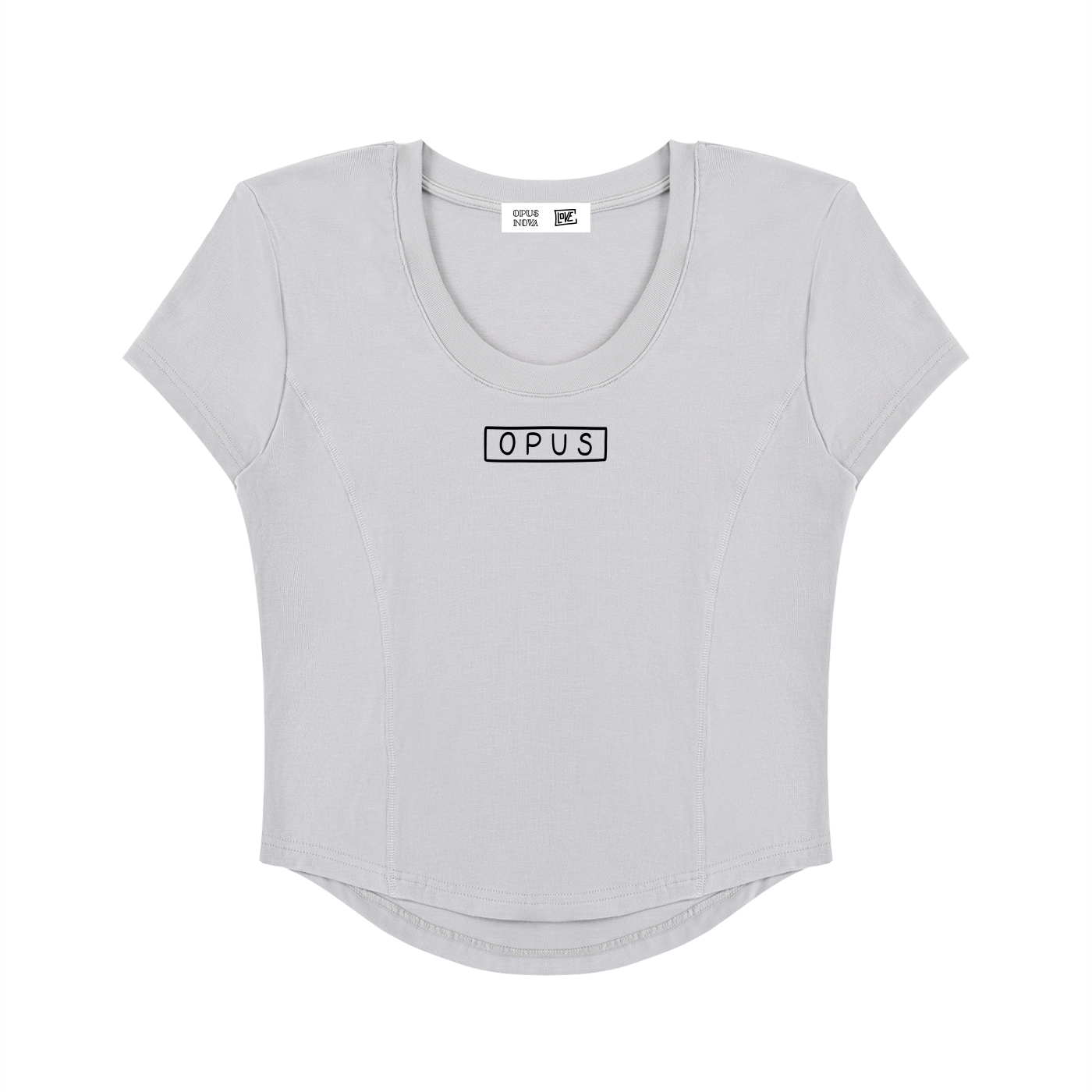 Box OPUS - Women's Paneled Crop T-Shirt